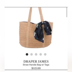 Draper James Everyday Straw Tote Natural